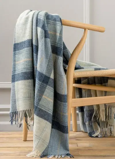 Shannon Plaid Highland Wool Throw